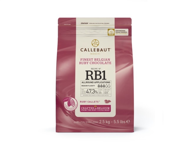 Шоколад Ruby, Callebaut, 2.5 кг